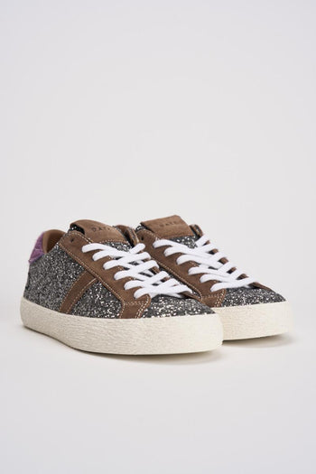 Sneakers donna Hill Low Calf glitter multicolor - 3