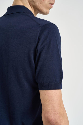 Polo uomo blu navy - 5