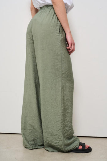 Pantalone donna fluido verde - 6
