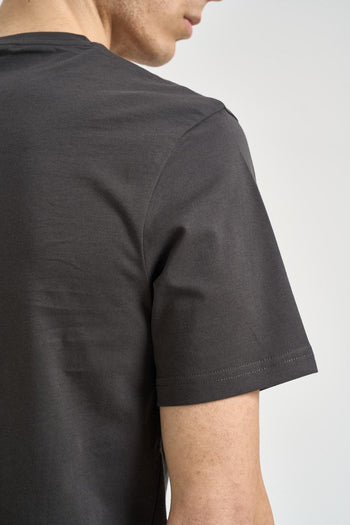T-shirt uomo girocollo grigio antracite - 4