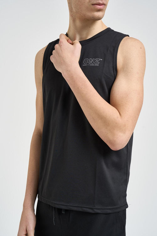 Canotta uomo sportiva nera - 2