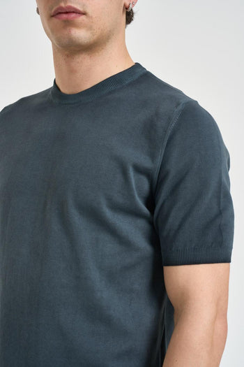 T-shirt uomo in maglia antracite - 3