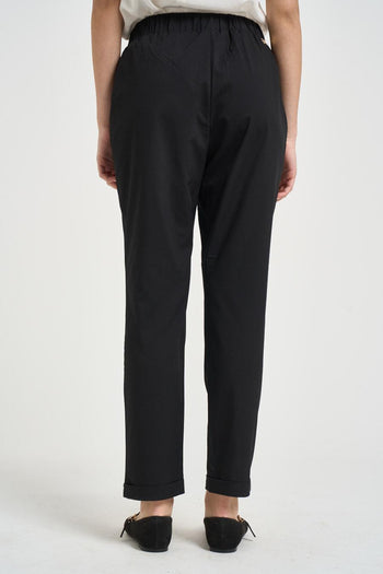 Pantalone donna tuta nero - 3