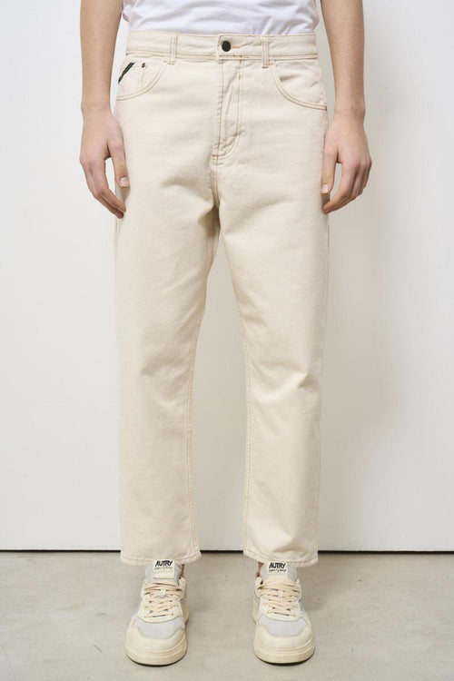 Jeans uomo regular beige