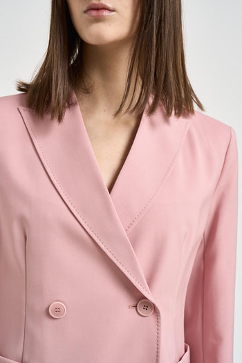 Blazer donna doppiopetto rosa - 3