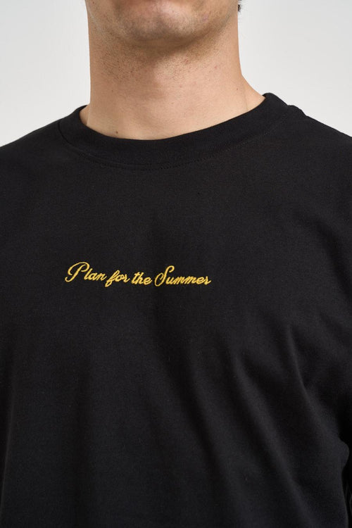 T-shirt uomo nera con stampe - 2