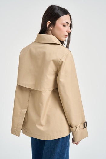Trench donna Biglia corto beige - 4