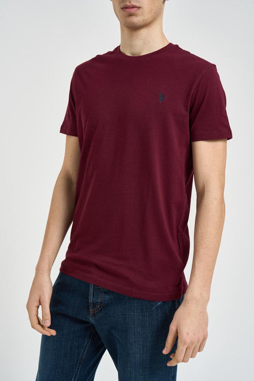 T-shirt uomo girocollo bordeaux - 2