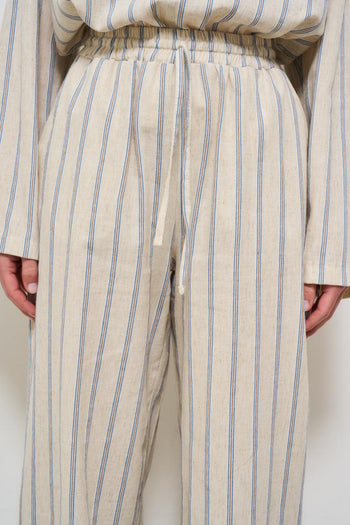 Pantalone donna a palazzo gessato - 4