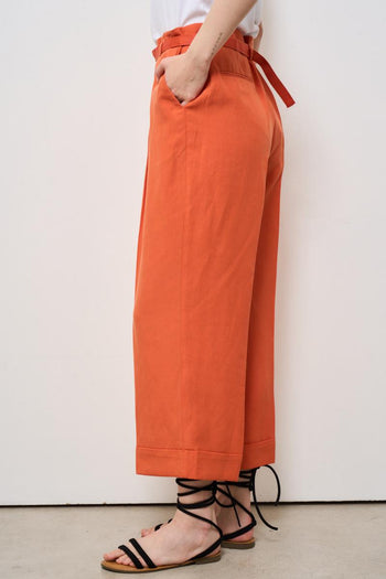 Pantalone donna regular arancione - 3