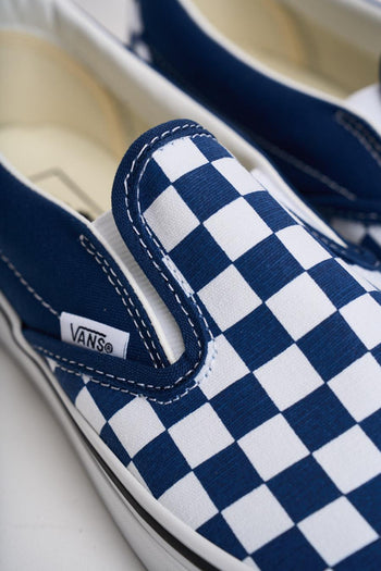 Sneakers uomo Classic slip-on scacchi blu - 5