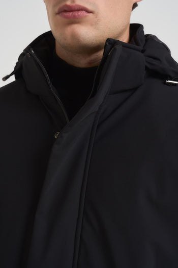 Giubbotto uomo con cappuccio nero - 3