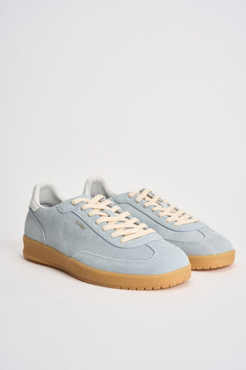 Sneakers donna in suede celeste - 3