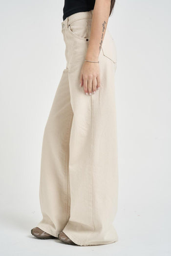 Jeans donna Lexie in denim ecru - 3