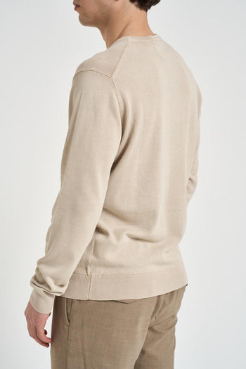 Maglia uomo girocollo beige - 3