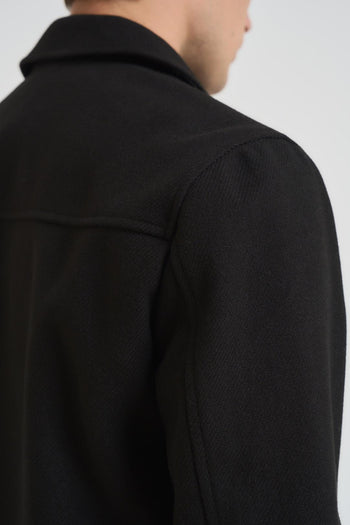 Giubbotto a camicia uomo nero - 6