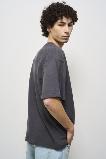 Men's crew neck grey t-shirt - 3