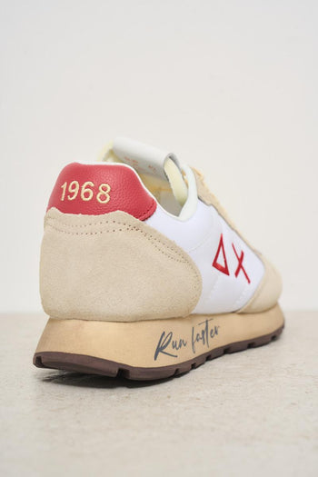 White and red men's sneakers - 7