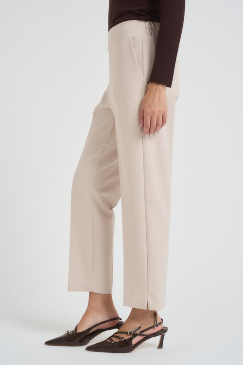 Pantalone donna regular panna - 2