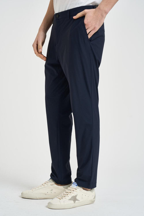 Pantalone uomo chino blu - 2