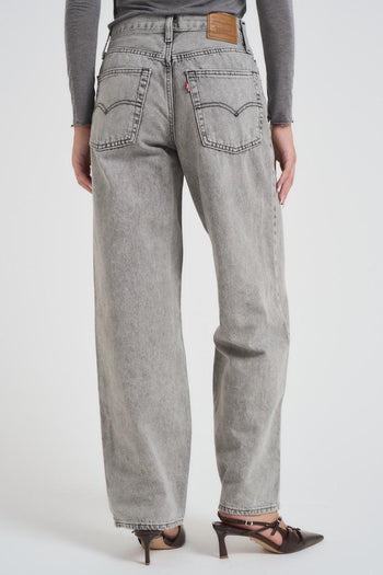 Jeans donna Baggy Dad in denim grigio - 5
