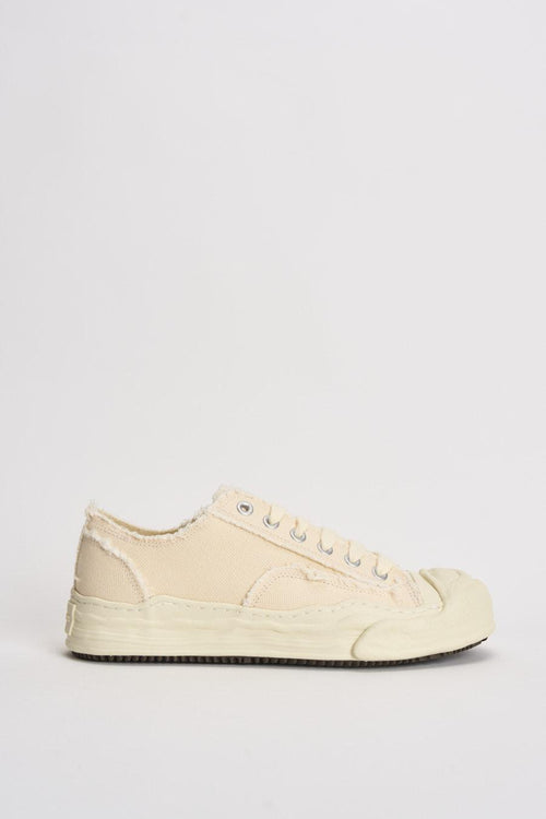 Sneakers uomo panna in canvas