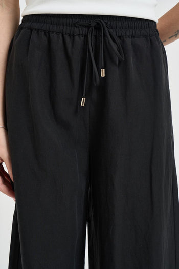 Pantalone donna fluido nero - 5