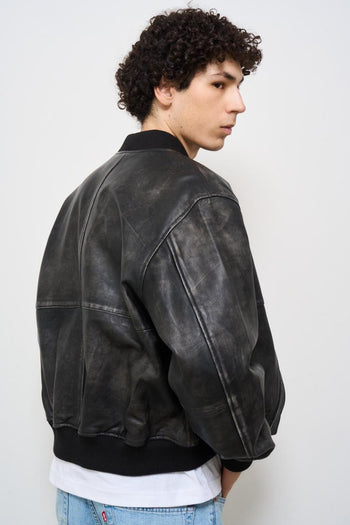 Bomber uomo nero vintage - 7