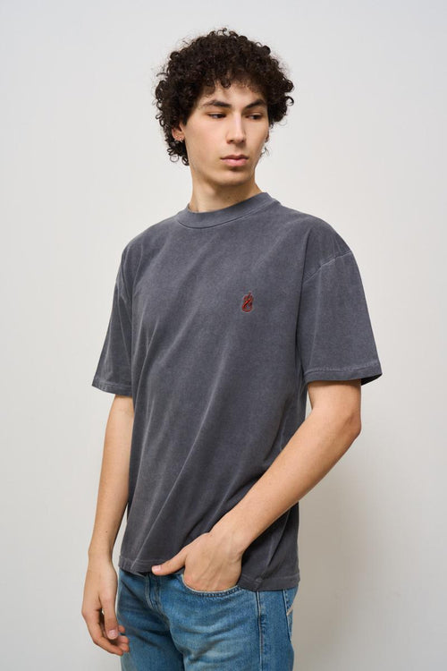 T-shirt uomo girocollo grigia - 2