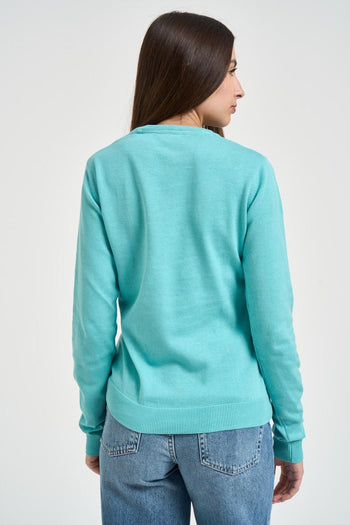 Maglia donna girocollo tiffany - 4