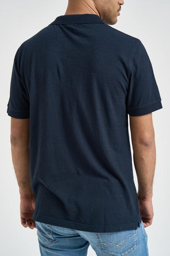 Polo uomo manica corta blu - 3