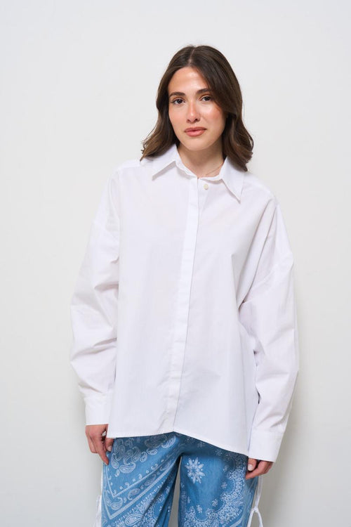 Camicia donna over bianca