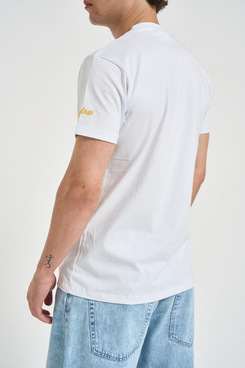 T-shirt uomo con ricamo bianca - 3
