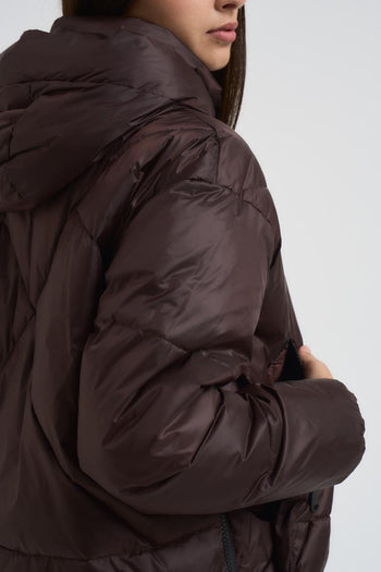 Piumino corto Eugenie marrone - 7