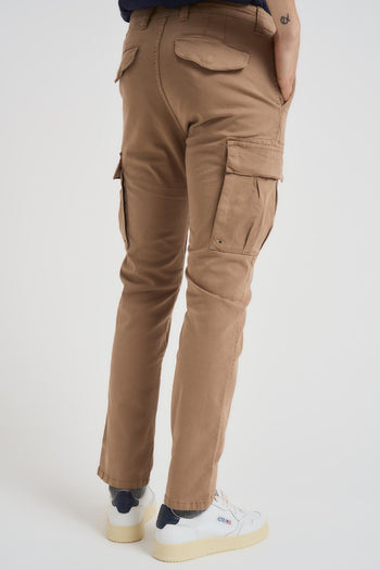 Pantalone uomo cargo cammello - 4