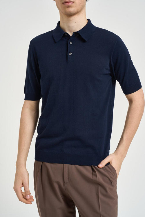 Polo uomo blu navy - 1