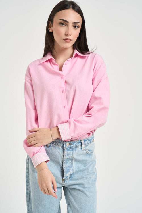 Camicia donna rosa
