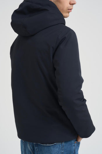 Giubbotto uomo con cappuccio blu - 5