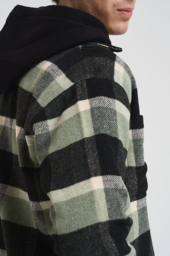 Camicia uomo a quadri verde - 5