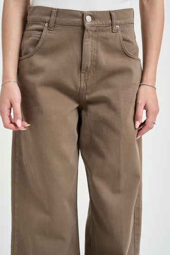 Jeans donna Mia in denim marrone - 5