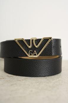Cintura in pelle con fibbia argento - 3