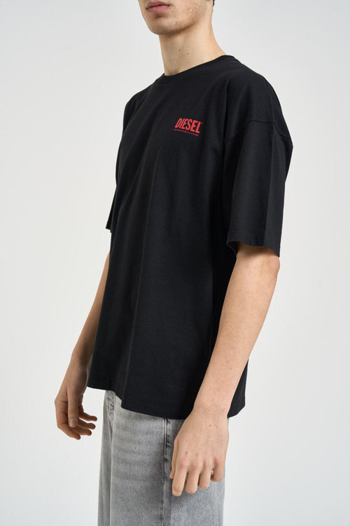 T-shirt uomo girocollo nera - 2