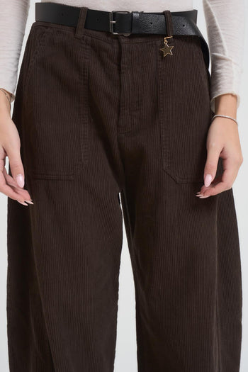 Pantalone donna a costine moro - 4