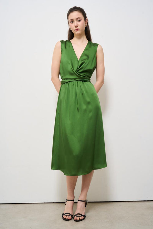 Abito donna midi verde