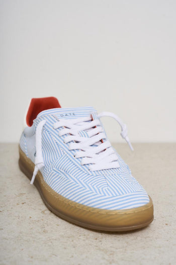 Sneakers donna Sporty a righe azzurro - 4