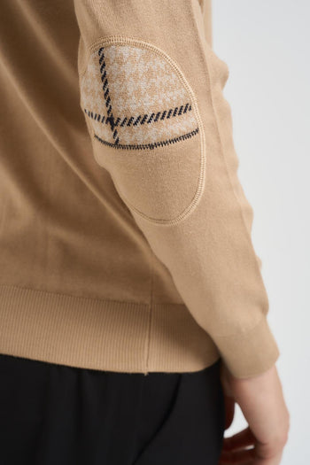 Maglia uomo girocollo cammello - 5