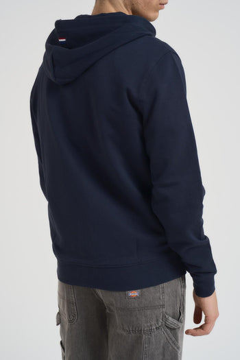 Felpa uomo con cappuccio blu - 3