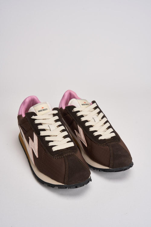 Sneakers donna marrone e rosa - 2