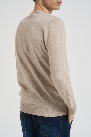 Maglia uomo girocollo beige - 3