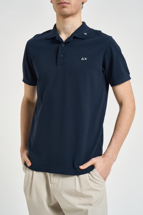 Polo uomo manica corta blu navy
